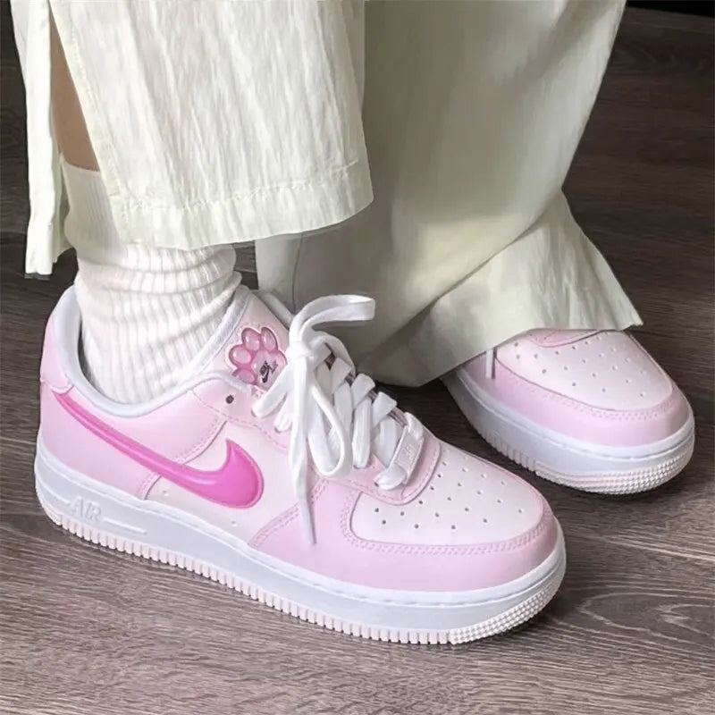 Nike Air Force 1 Women's Pink Cat Claws Sneakers (HM3696-661)