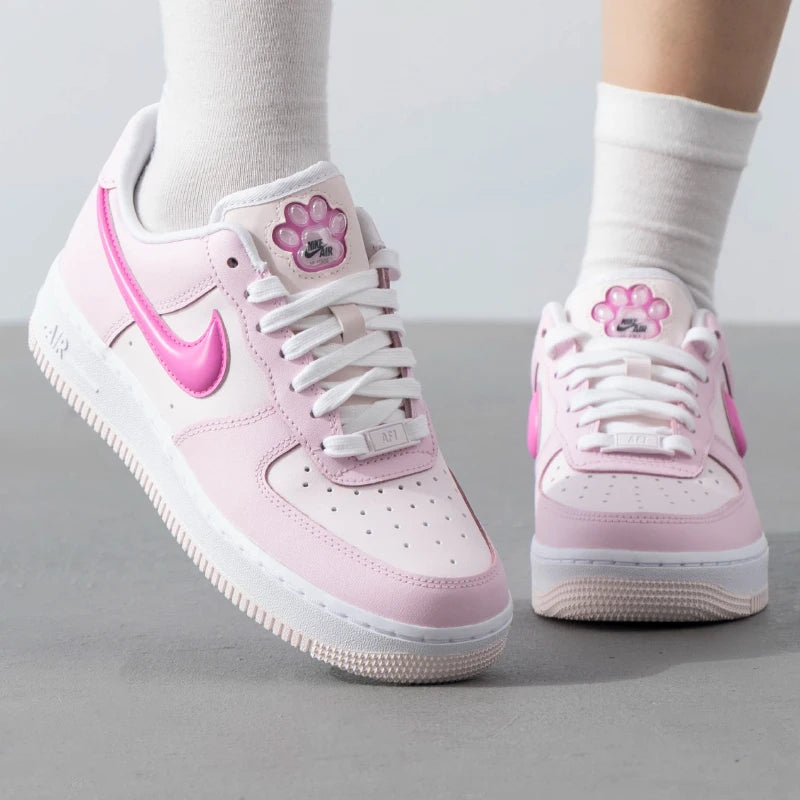 Nike Air Force 1 Women's Pink Cat Claws Sneakers (HM3696-661)