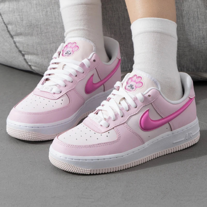 Nike Air Force 1 Women's Pink Cat Claws Sneakers (HM3696-661)